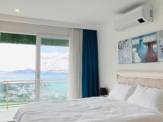 DENİZ MANZARALI HAVUZLU SİTEDE 3+1 BAHÇE KATI DUBLEKS DAİRE