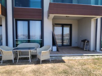 BODRUM DÖRTTEPE EŞİNWOOD SİTESİNDE BAHÇEKATI SATILIK 1+1 DAİRE 